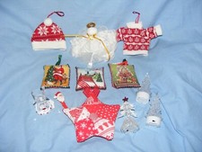 Christmas Tree Decorations Wooly Hat Jumper Cushions Star Light Up Tree Fairy