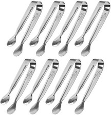 Stainless Steel Tongs Parties Kitchen Serving Tongs for Sweets Sugar Ice Bread