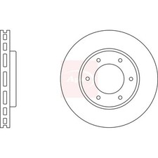 2x Brake Discs Vented For