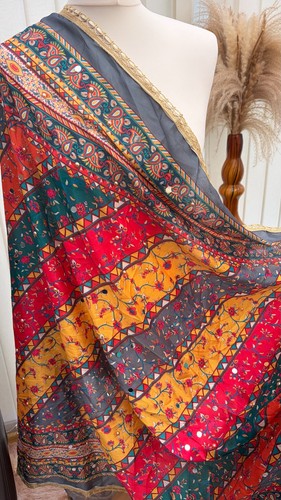 Indian multicoloured dupatta - indian,