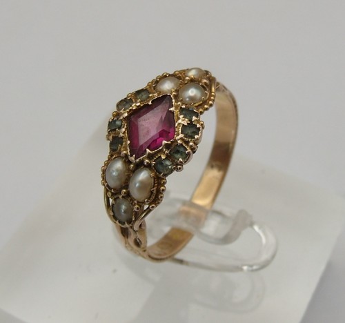 Antique gold garnet and - ct,