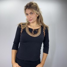 Y2K Black Fitted Top with Lace