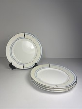 Wedgwood - Opal - 4 x Side / Lunch Plates - 20cm Dia - Art Deco Pattern - VGC