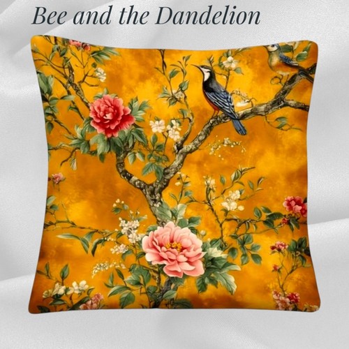 Golden chinoiserie style bird - golden,