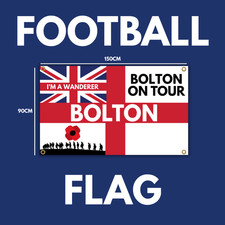 BOLTON FOOTBALL FLAG -