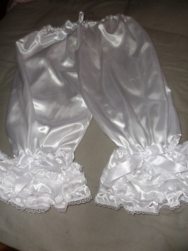 Abdl sissy white satin - abdl,