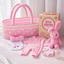 8 Pcs Baby Doll Accessories