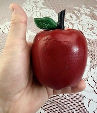 Antique  cast iron red apple