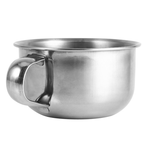 Shaving mug stainless - stainless, steel