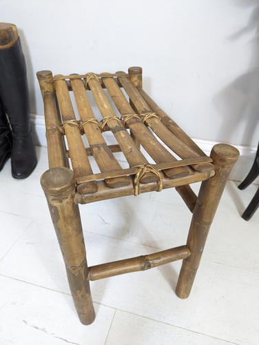 Vintage habitat bamboo stool - habitat,