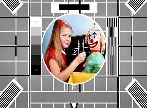 Retro bbc test card image - retro,