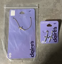 Claire's Accessories Earrings And Necklace Bundle Brand New With Tags