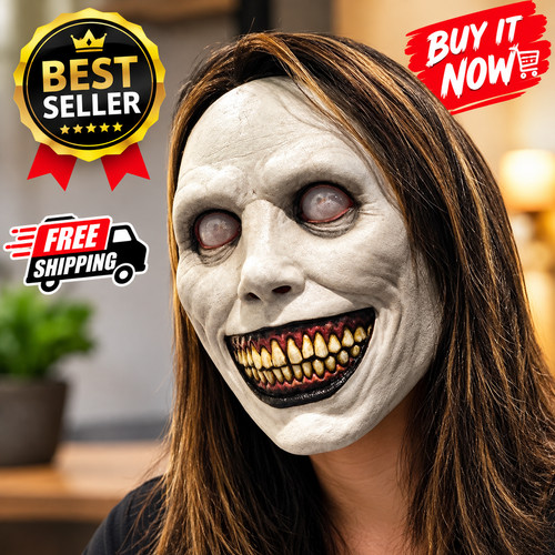 Creepy scary latex mask - creepy,