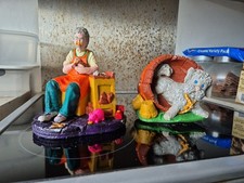 2 x Decorative Colourful Naturecraft England Figurines, Toymaker And Homewrecker