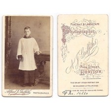CDV Victorian Altar Boy Carte