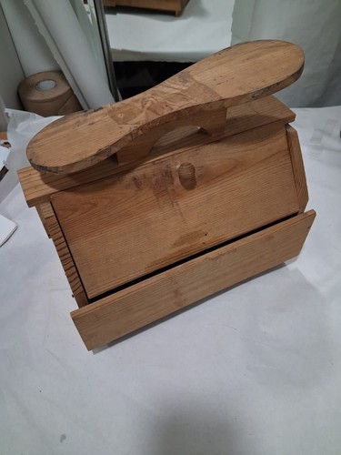 Vintage wooden bread box - vintage, (a)