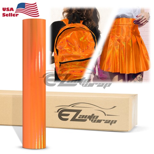 Fabric holographic orange - fabric,