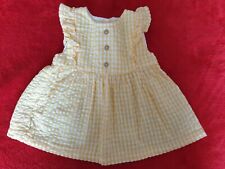 Baby Girls Yellow And White Dress 6-9 Months Brand Fred & Flo 