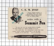 C E M Joad Author Summit Pen