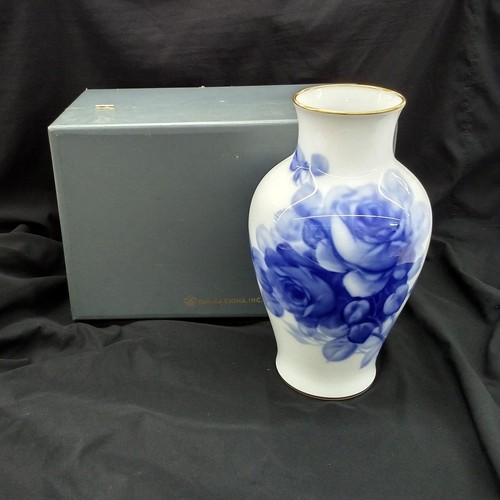 Okura toen blue rose vase - rose,