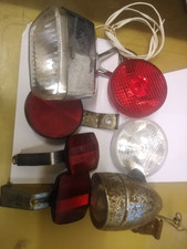 SMALL LOT OF OLD BICYCLE LIGHTS, REFLECTORS etc