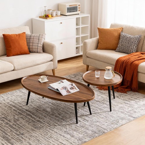 Round nesting table removable - round,