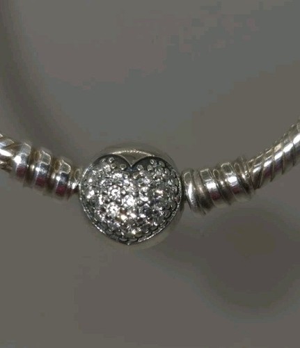 Pandora pave heart - pave, clasp