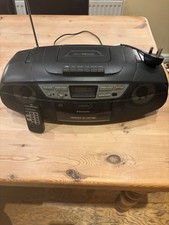 Panasonic Power Blaster Bombox Radio Cd Cassete Player RX-DS27 Retro with remote