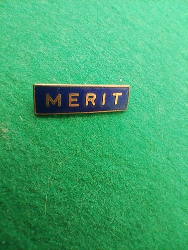 Vintage school merit blue - merit,