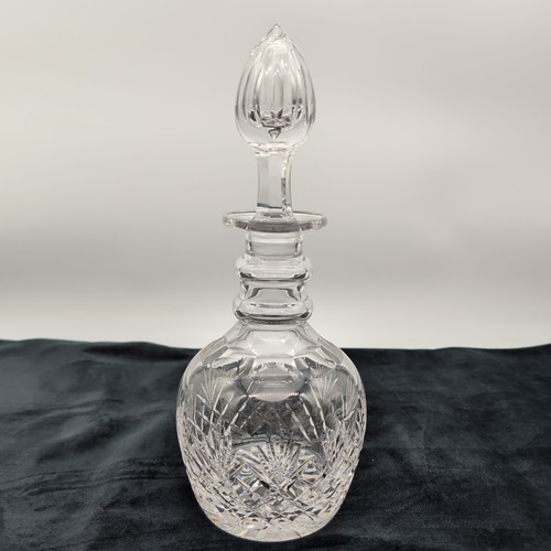 Clear crystal decanter double - crystal,