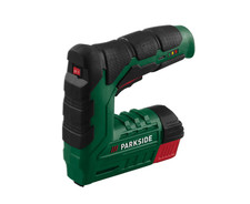 Parkside 4V Cordless Tacker/Nailer With Charging Cable, Staples and Nails