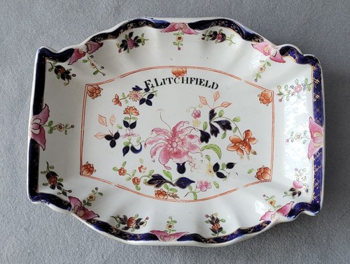 Antique masons ironstone named - antique,