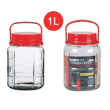 Large Clear Glass Jar Food