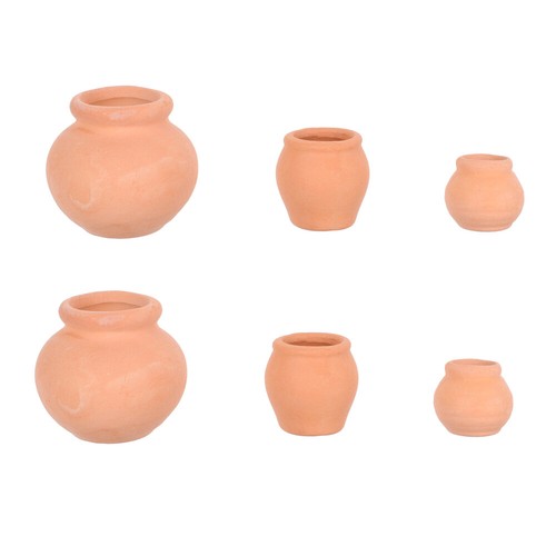 Tiny terracotta pots clay - tiny,