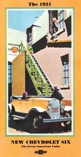 1931 CHEVROLET PASSENGER CAR SALES BROCHURE