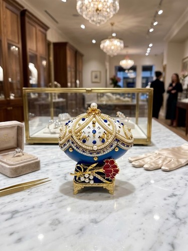 Faberge egg jewelry box - jewelry,