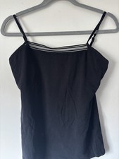 Ladies Black Vest Built In Support Medium