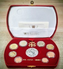PROOF COIN SET VATICAN 2004