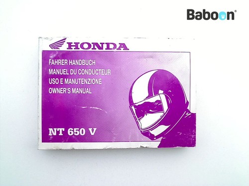 Owners manual honda 650 - nt,