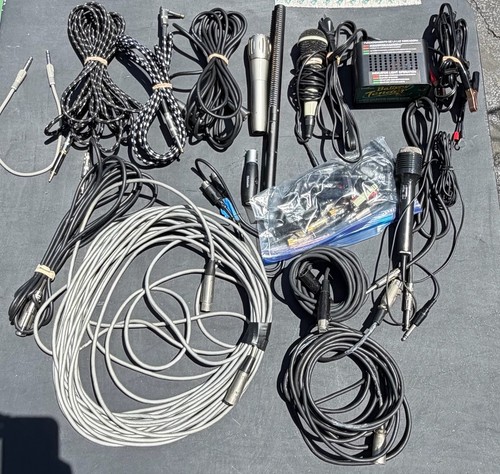 Microphone audio cable lot - &,