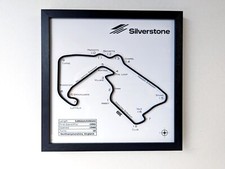 Silverstone UK - 3D F1 Formula One Circuit Wall Art Race Track - 3D Laser Cut