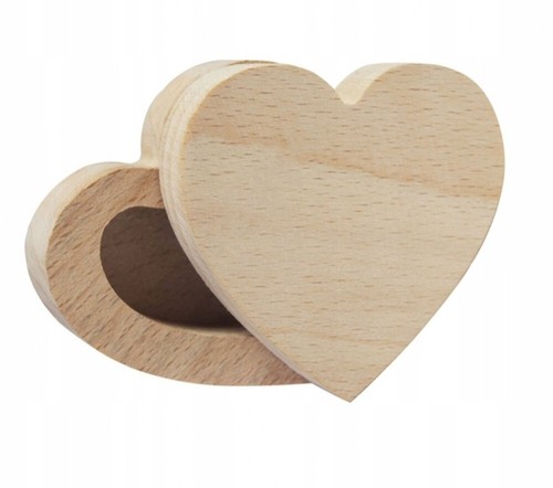 Small wood box with - , lid
