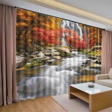 Rock Nice Narrow Stream 3D Curtain Blockout Photo Printing Curtains Drape Fabric