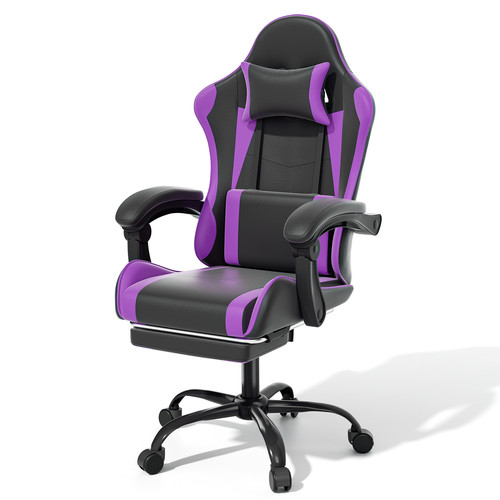 Purple ergonomic gaming chair - ergonomic,