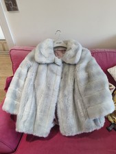 Womens Astraka Vintage Fake Fur  Coat