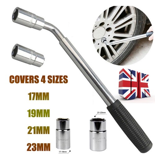 Extendable wheel wrench - extendable,