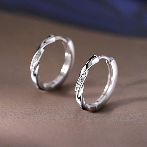 Elegant crystal huggie hoop - elegant,