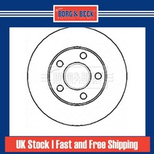 2x Brake Discs Vented For Ford Transit Connect 1.8 TDCi Borg Front 1361298