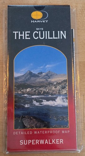 Skye the cuillin map - map, harvey