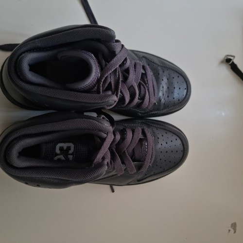 Nike jordan black mid trainers - black,